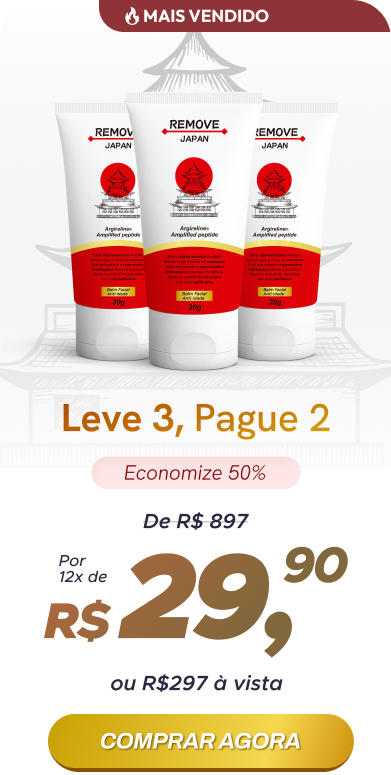 Tratamento de 3 Meses - Pasta Japonesa Remove - Mais Vendido - Resultados em 90 dias